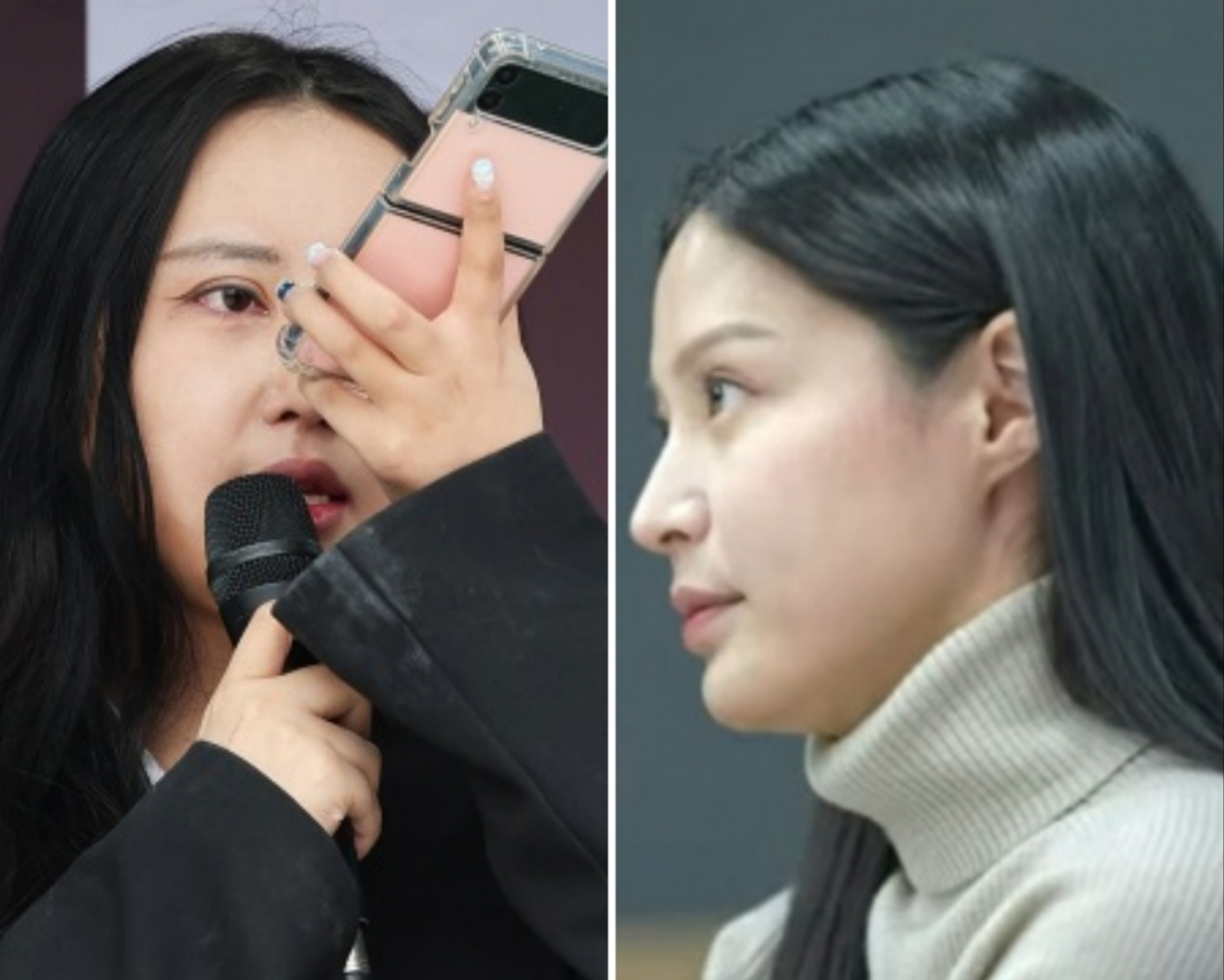 정유라(좌) 씨, 조민 씨. [연합/유튜브 채널 '김어준의 겸손은 힘들다 뉴스공장' 일부 캡처]