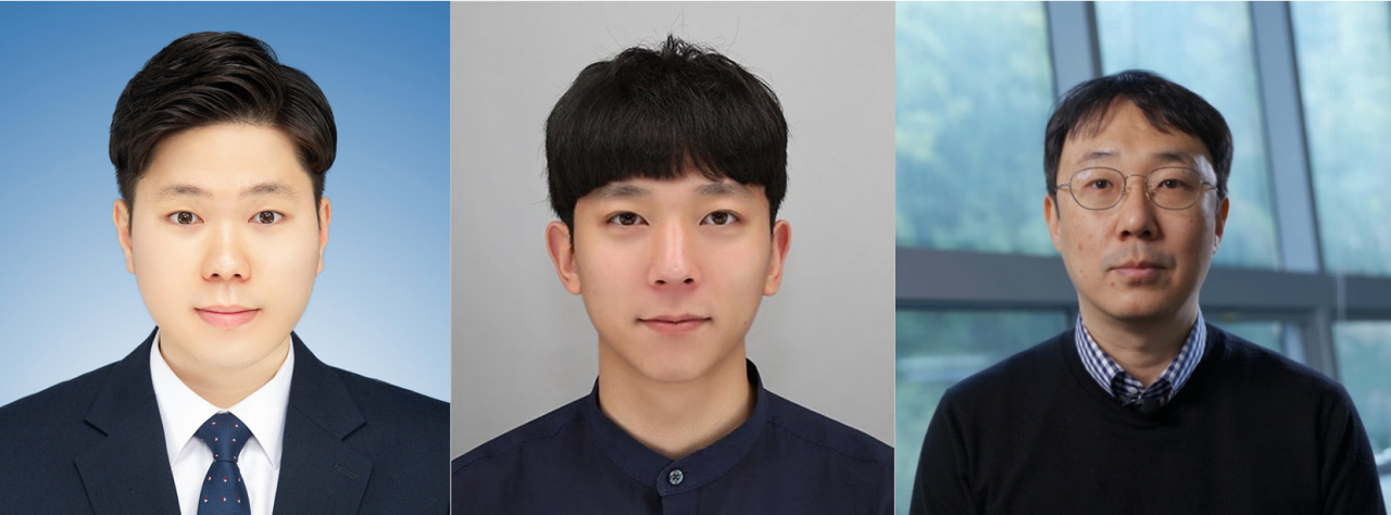 왼쪽부터 김형민 박사과정생, 전호범 박사과정생, 김도형 교수.[UST 제공]