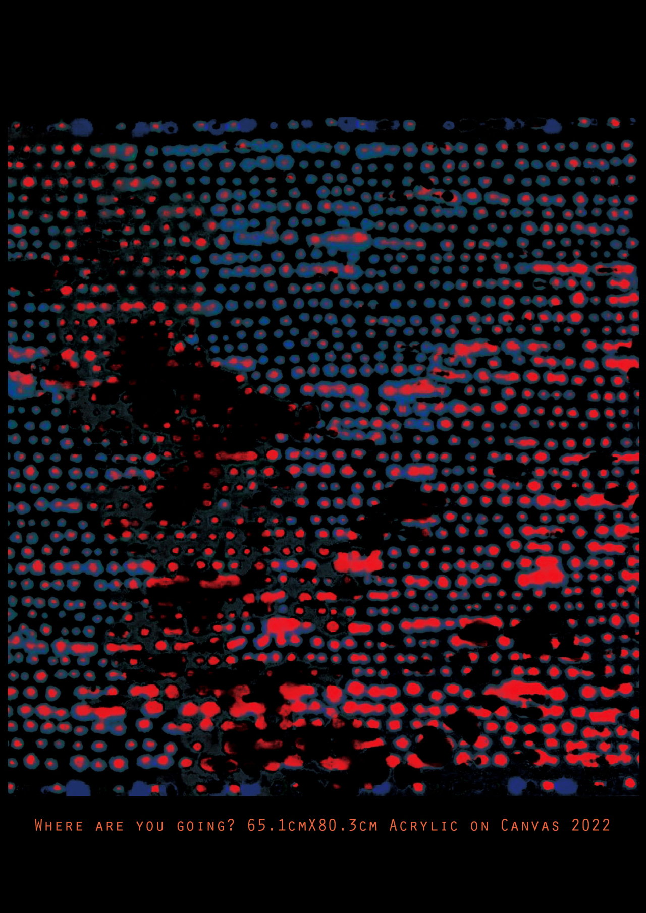 김재석, Where are you going? 65.1 x 80.3 cm, acrylic on canvas, 2022 [갤러리이즈 제공]