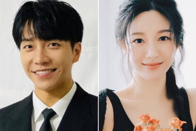 이승기(왼쪽)와 이다인.