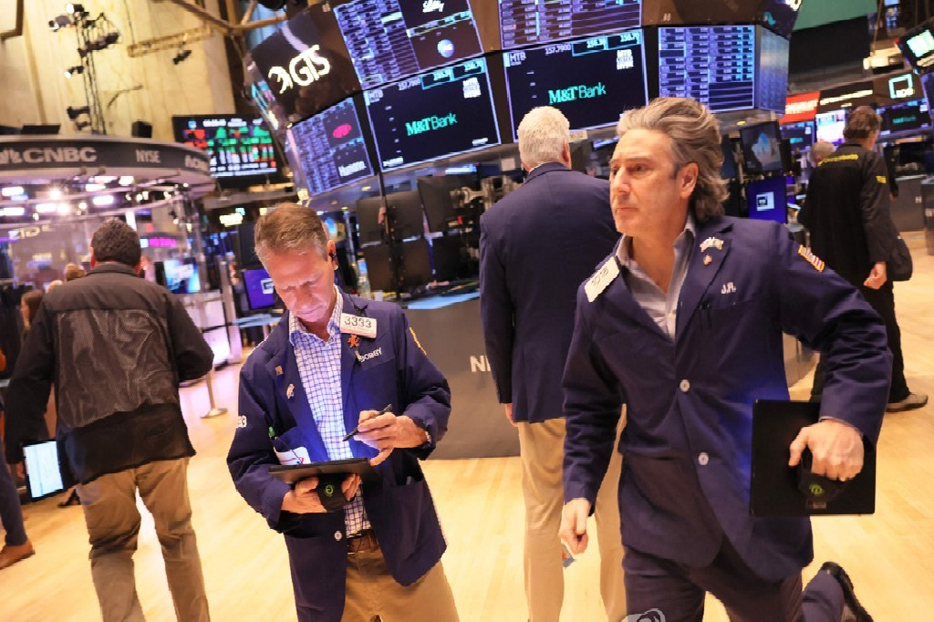 NYSE 입회장 모습[연합]