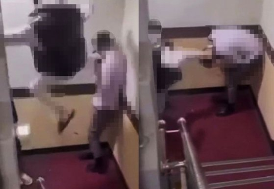 지난달 17일 인천 한 모텔에서 초등학생과 중학생 등 10대 8명이 40대 남성을 무차별 폭행했다. [온라인커뮤니티]