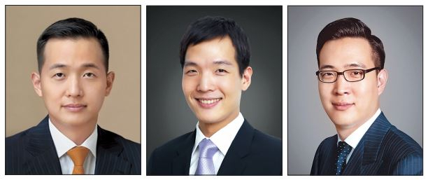 한화그룹 오너가(家) 삼형제. 왼쪽부터 장남 김동관 한화솔루션 부회장, 차남 김동원 한화생명 사장, 삼남 김동선 한화솔루션 갤러리아부문 전략본부장(전무). [한화그룹 제공]
