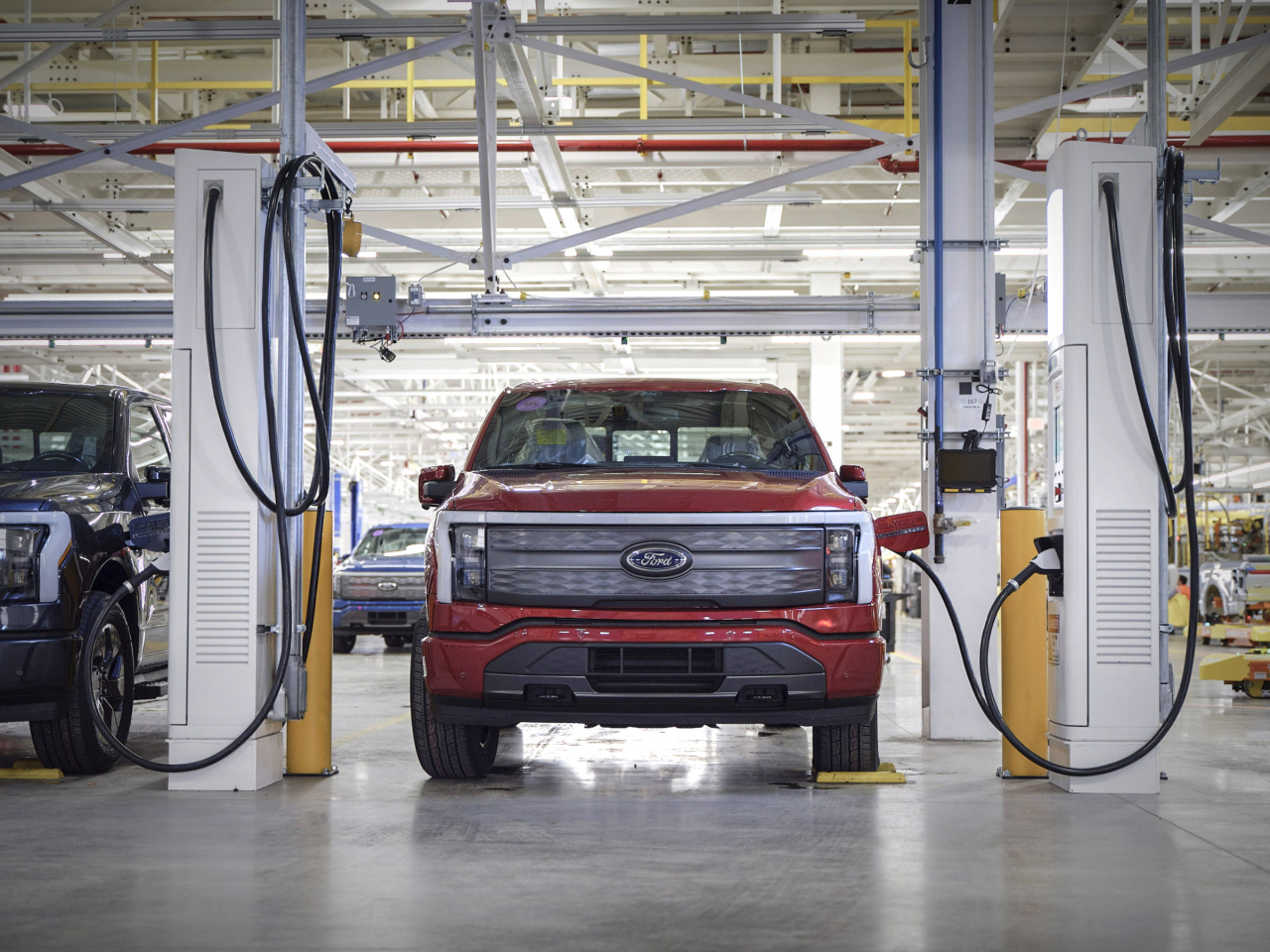 The F-150 Lightning, Ford's all-electric pickup truck (Ford)