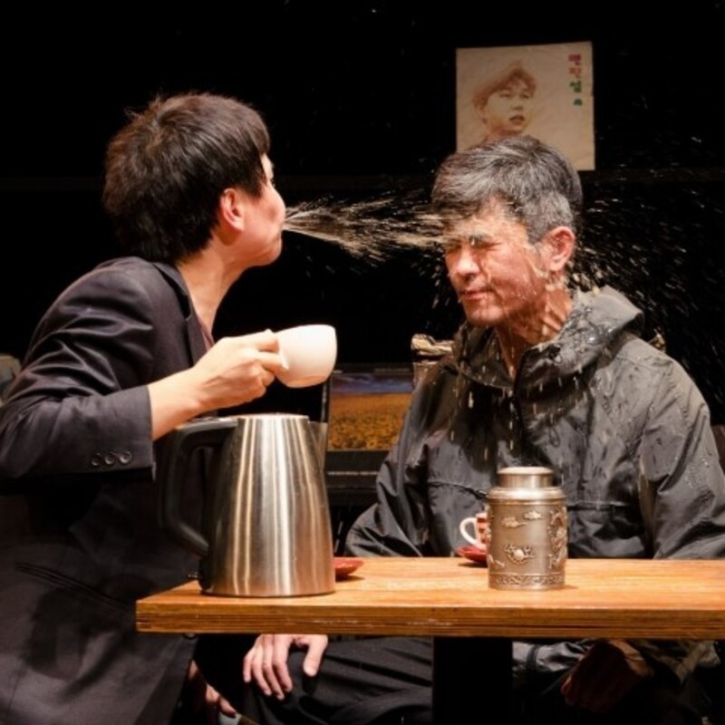 Scene from the play “Black and White Tea Room” (Adelaide Fringe Festival)