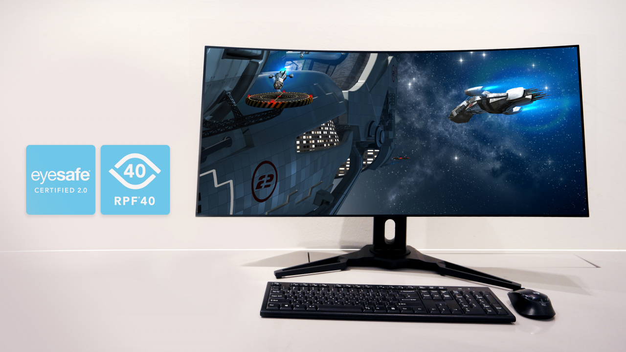 삼성디스플레이의 34인치 모니터용 QD-OLED [삼성디스플레이 제공]