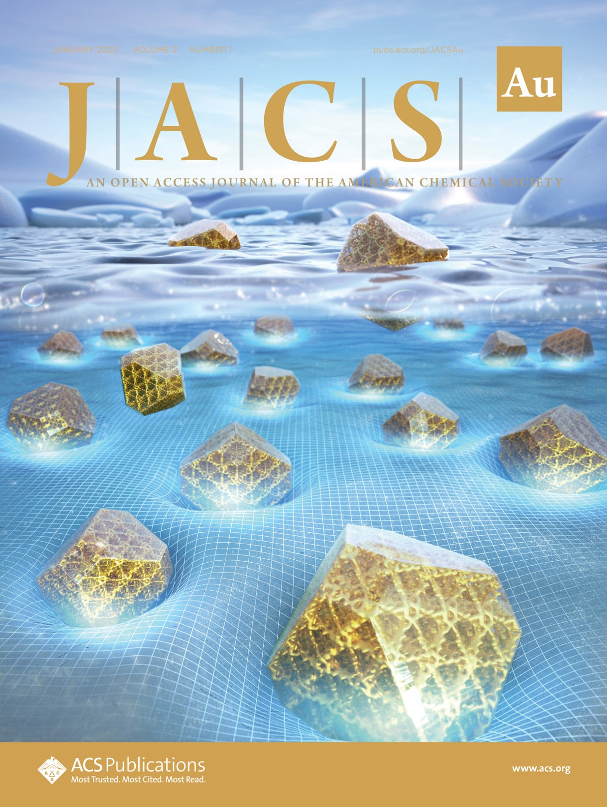 이번 연구성과가 게재된 국제학술지 ‘미국화학회 골드지(JACS Au)’ 표지.[GIST 제공]