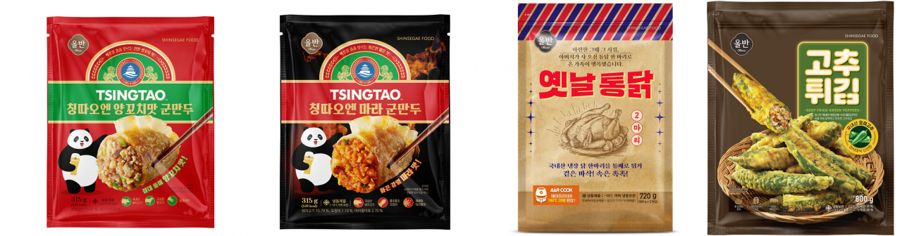 ‘올반’의 안주용 간편식 제품들[신세계푸드 제공]