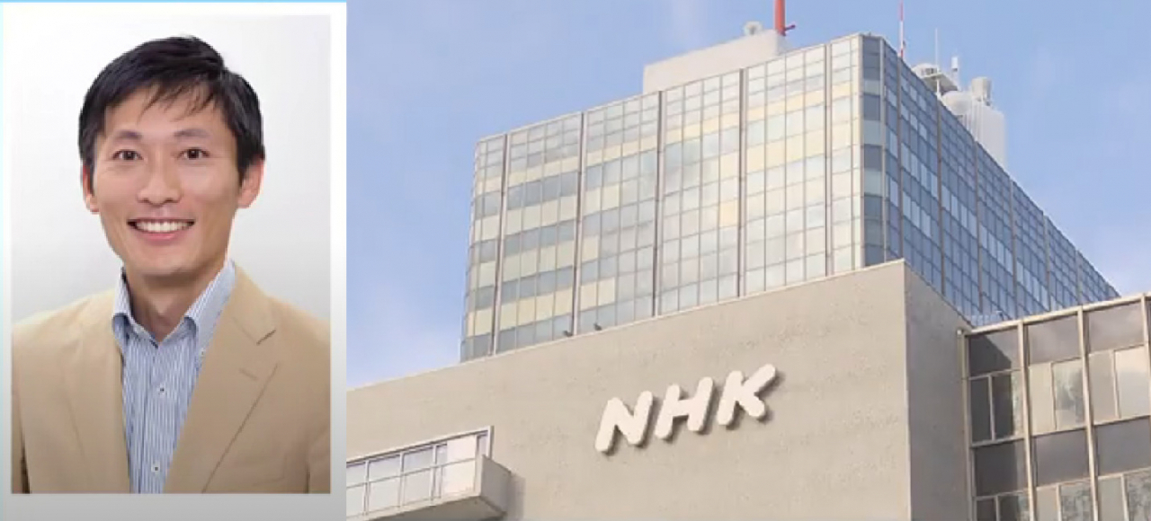 NHK 삿포로 방송국에 근무하는 47세 남성 아나운서 후나오카 히사츠구. [ANN뉴스 유튜브채널 갈무리]