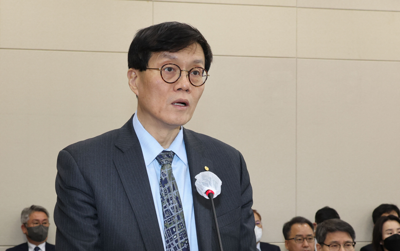이창용 한국은행 총재가 발언하는 모습. [연합]