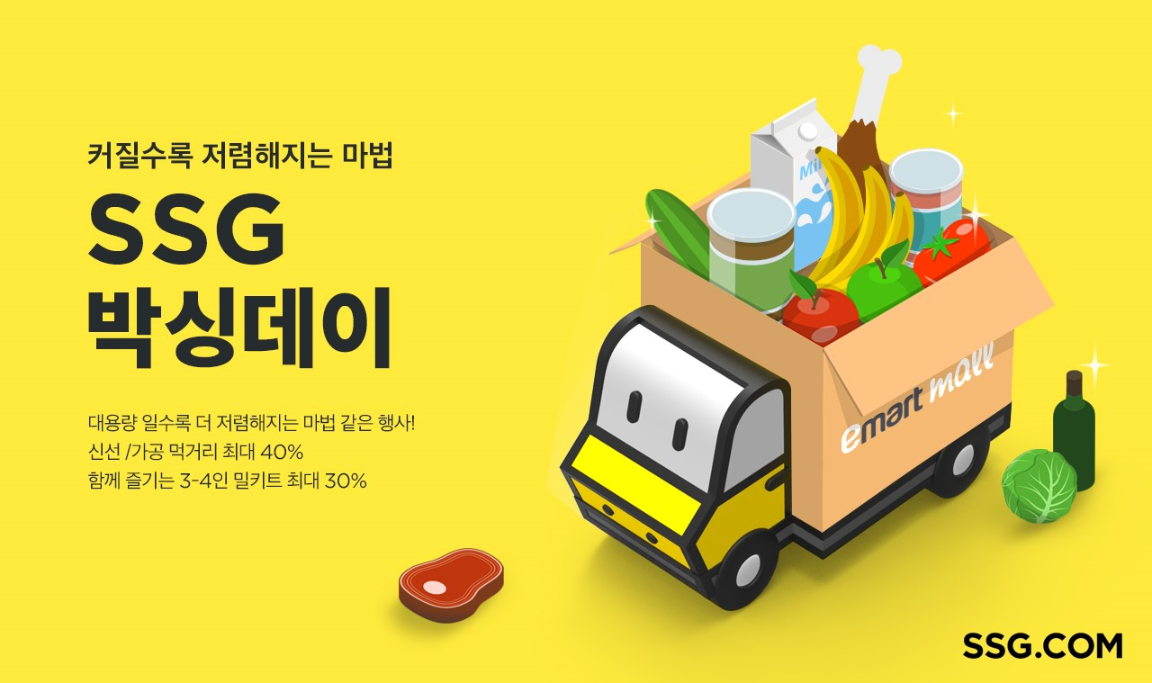 SSG닷컴이 진행하는 ‘SSG 박싱데이’ 안내 포스터, [SSG닷컴 제공]