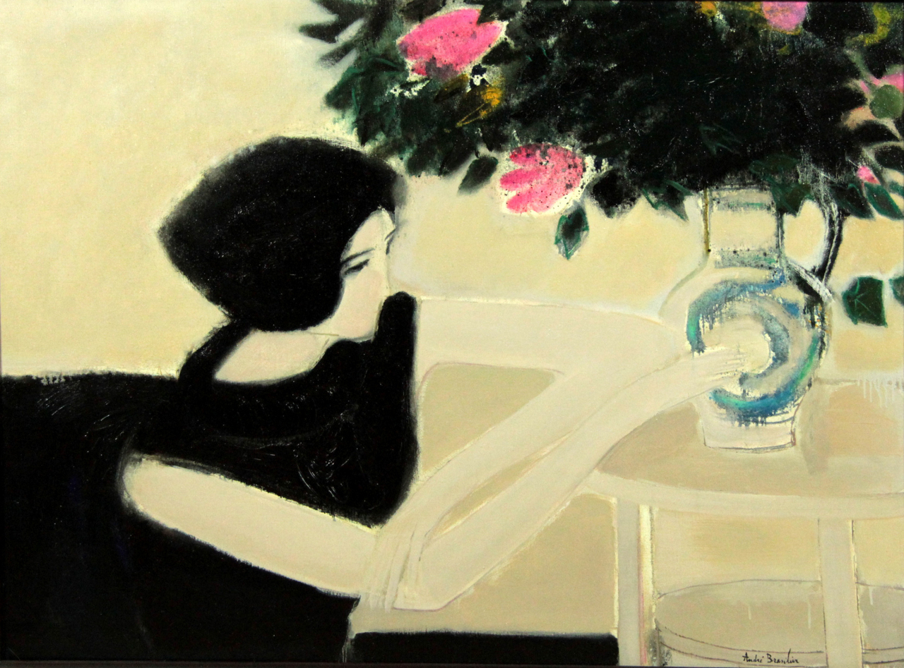 "Chantal En Noir" by Andre Brasilier (Andre Brasilier/ADAGP, Paris - SACK, Seoul)