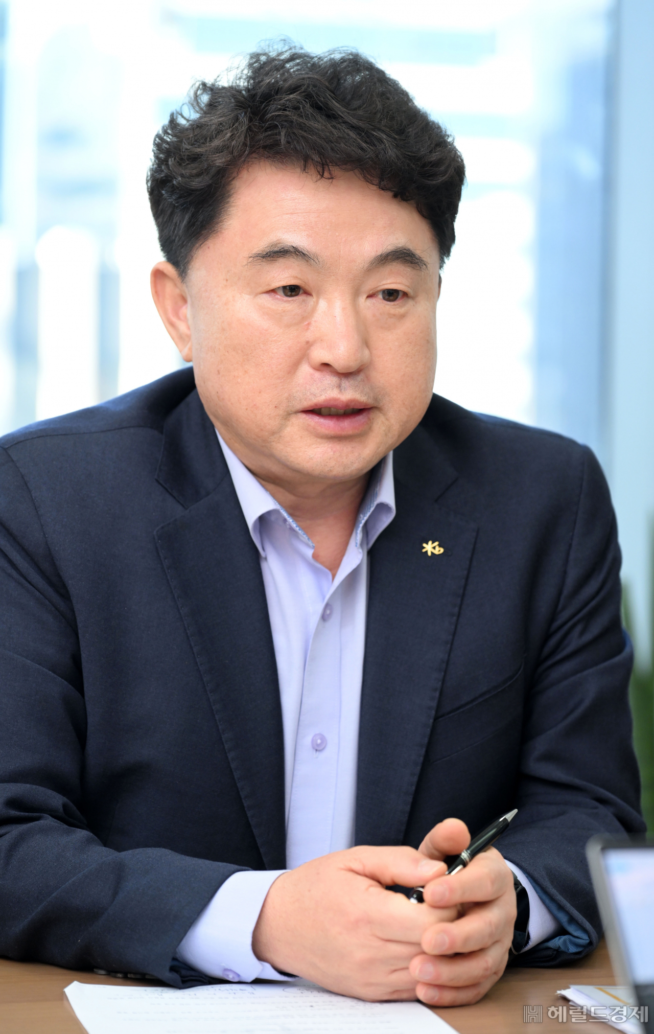 박성원 KB증권IB영업총관 부사장이 20일 오후 서울 여의도 KB증권 사옥에서 헤럴드경제와 인터뷰를 가지고 있다. 박해묵 기자