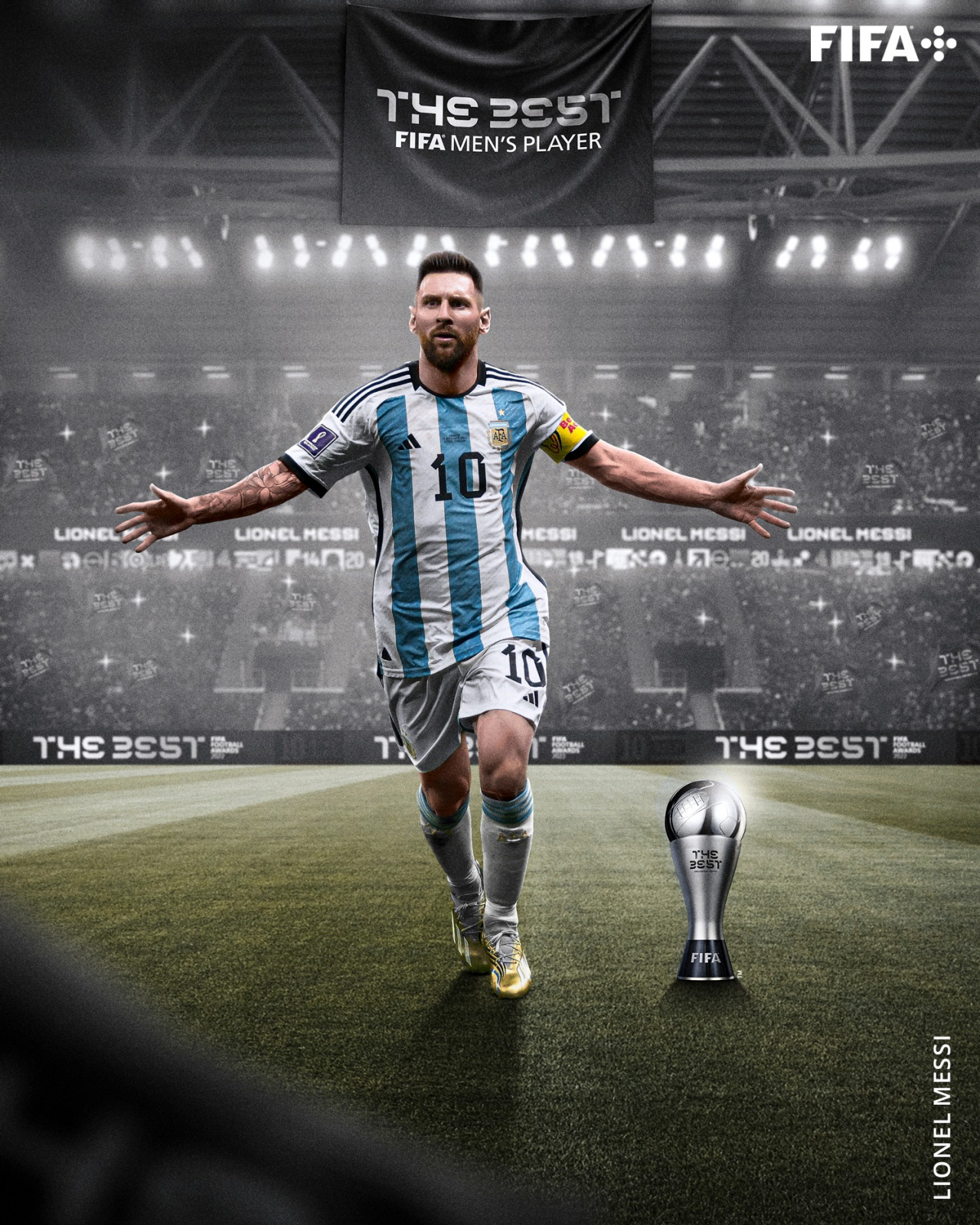 FIFA가 트위터에 올린 메시의 수상소식.[FIFA 트위터 캡처]