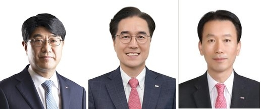 왼쪽부터 방성빈 부산은행장 내정자, 예경탁 경남은행 내정자, BNK캐피탈 대표 김성주 내정자 [BNK금융그룹 제공]