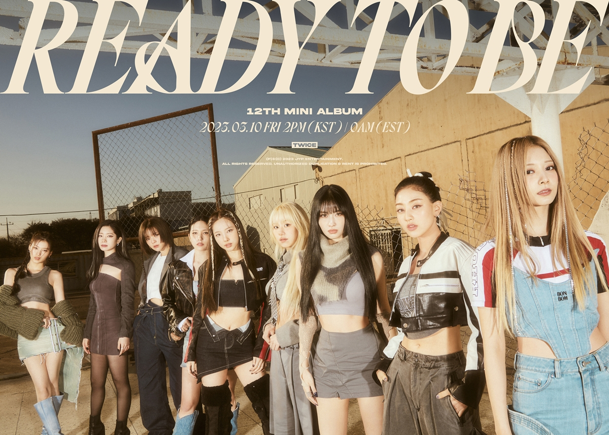 Group concept photo for Twice's 12th mini album "Ready To Be" (JYP Entertainment)
