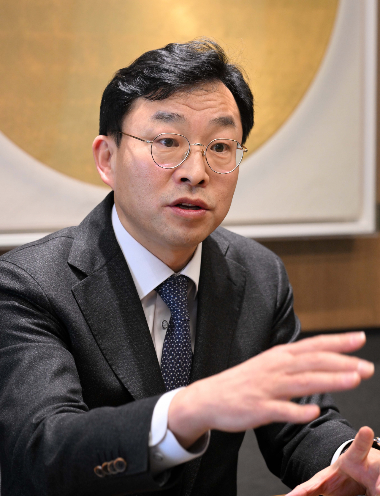 김영호 IMM PE 투자부문 대표가 지난 15일 오후 서울 강남파이낸스센터 IMM PE 본사에서 헤럴드경제와 인터뷰를 하고 있다. 이상섭 기자