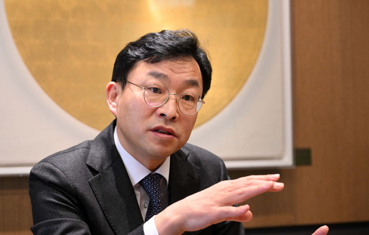김영호 IMM PE 투자부문 대표가 지난 15일 오후 서울 강남파이낸스센터 IMM PE 본사에서 헤럴드경제와 인터뷰를 하고 있다. 이상섭 기자
