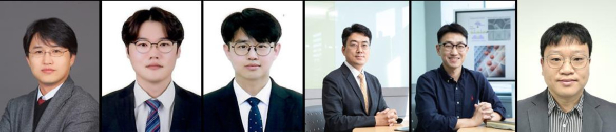 왼쪽부터 한국재료연구원 송상우, 김찬규, 서강명 박사, 창원대학교 조영태, 김석 교수, 한국기계연구원 조대원 박사)[한국재료연구원 제공]