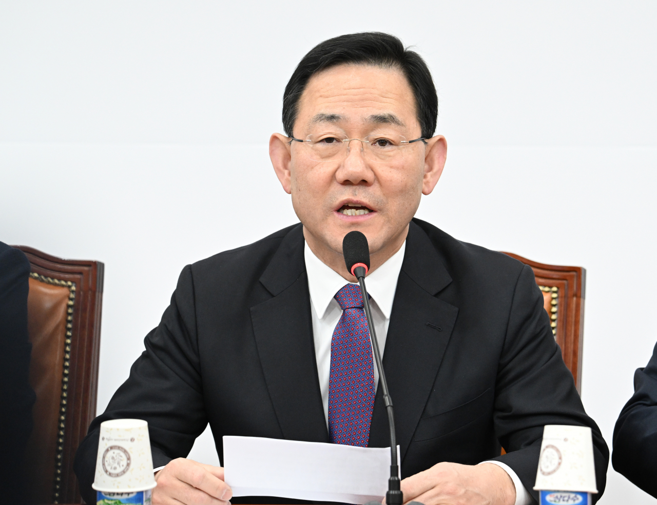 주호영 국민의힘 원내대표가 2일 서울 영등포구 여의도 국회에서 열린 비상대책위원회의에 참석해 발언하고 있다. 임세준 기자