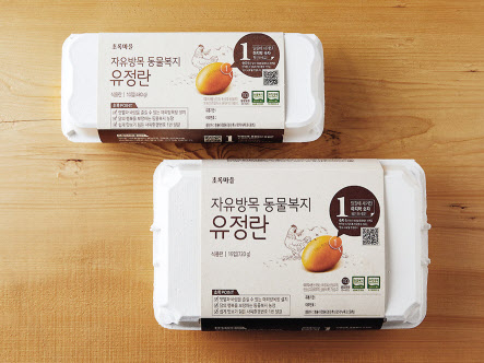 초록마을의 자유방목 달걀제품. [초록마을 제공]