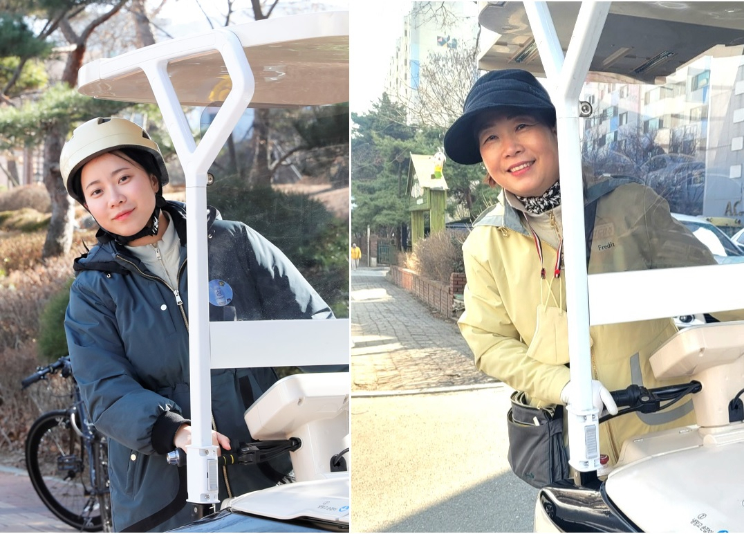 경기 안산 hy 경서지점 안산영업소의 ‘모녀 프레시 매니저’. 최옥희(56) 씨와 이소현(29·왼쪽) 씨. [hy 제공]