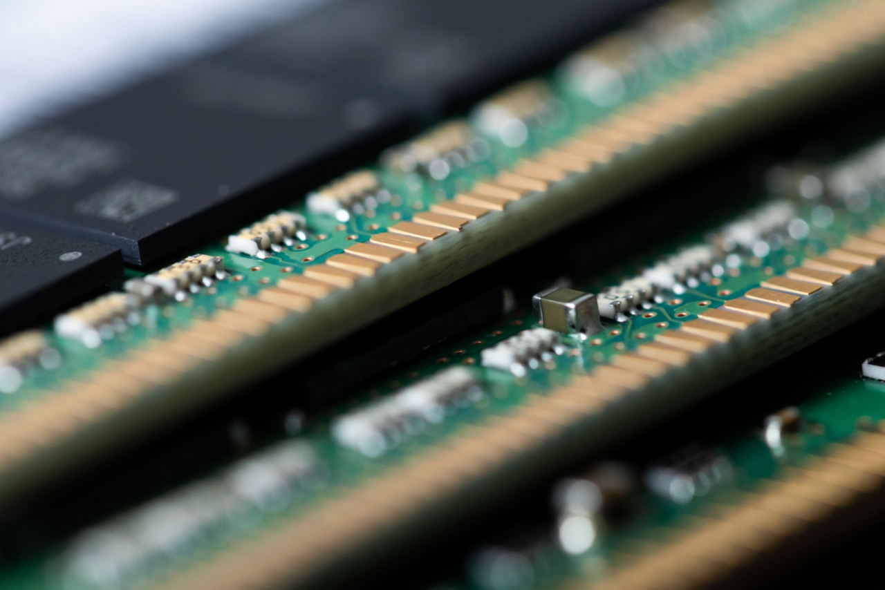 Samsung Electronics‘ memory modules (Bloomberg)