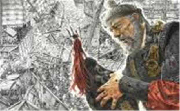 정규하 작가의 ‘노량해전’중 한 장면. [부산시 제공]