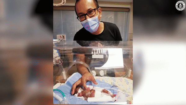 ‘세계에서 가장 빨리 태어난 쌍둥이’가 126일만에 태어났을 당시 영상. [기네스 세계기록 유튜브채널]