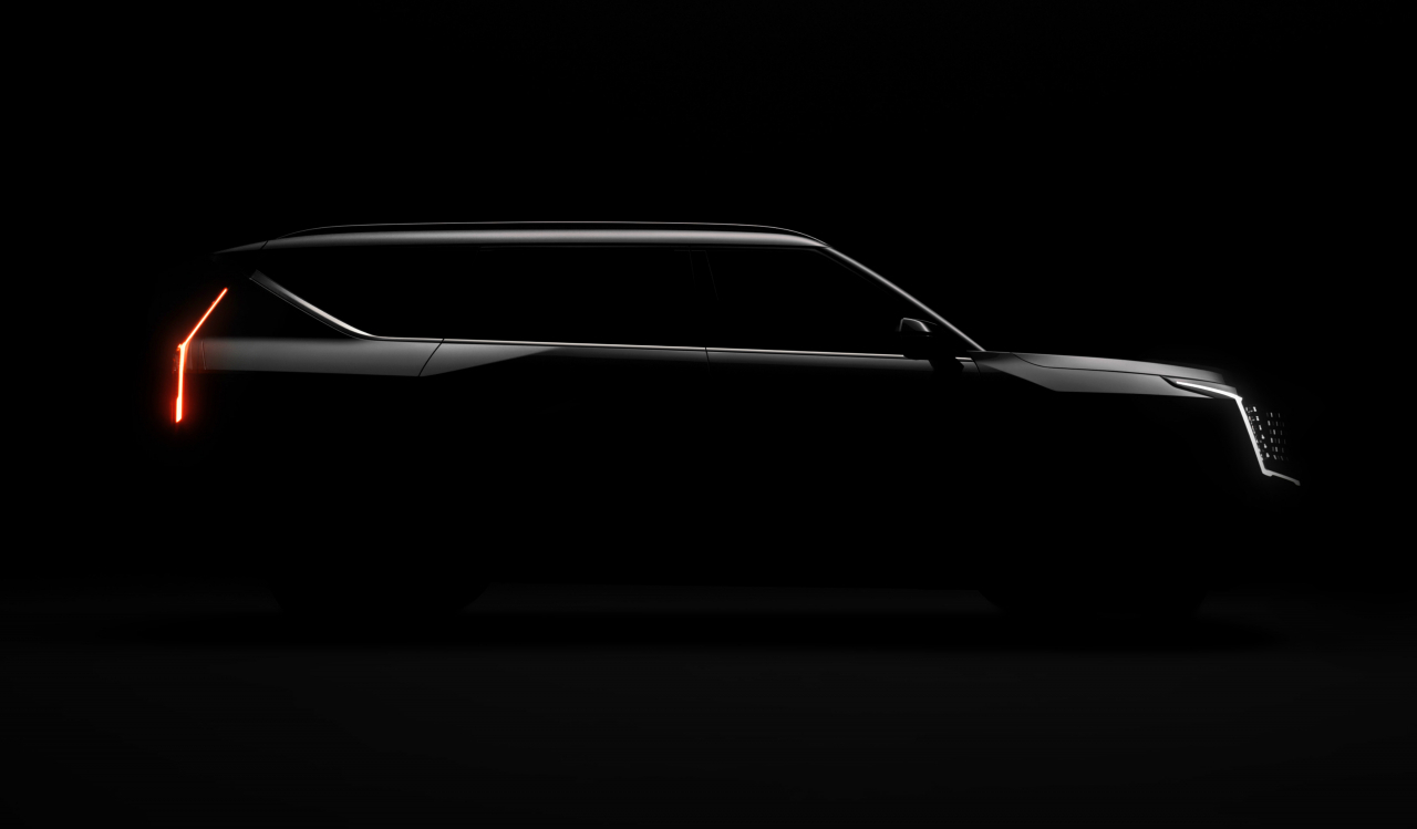 플래그십 전기 SUV ‘EV9’ 티저. [기아 제공]