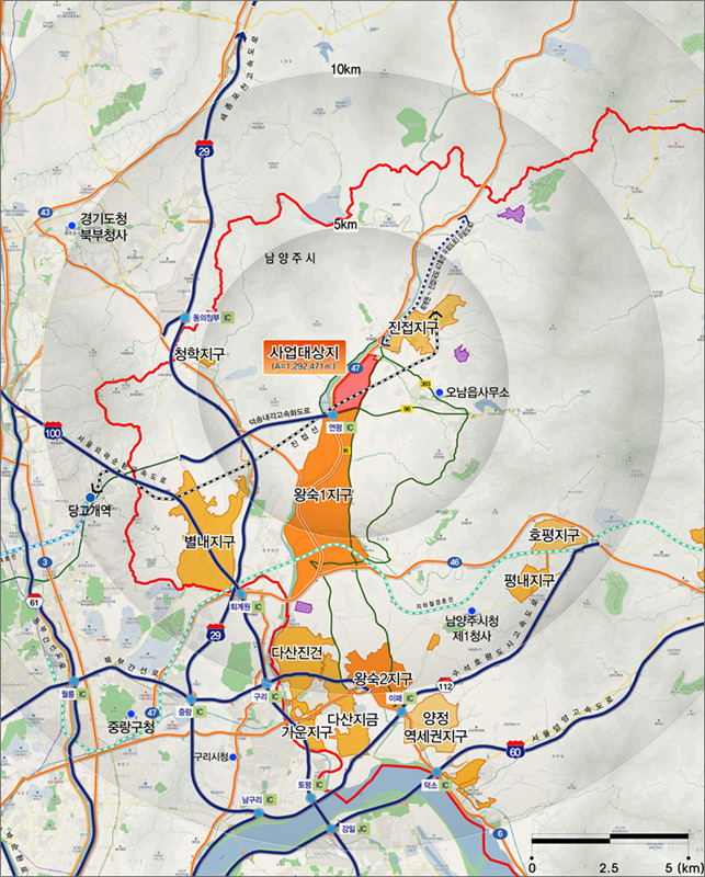 남양주진접2 위치도 [LH]