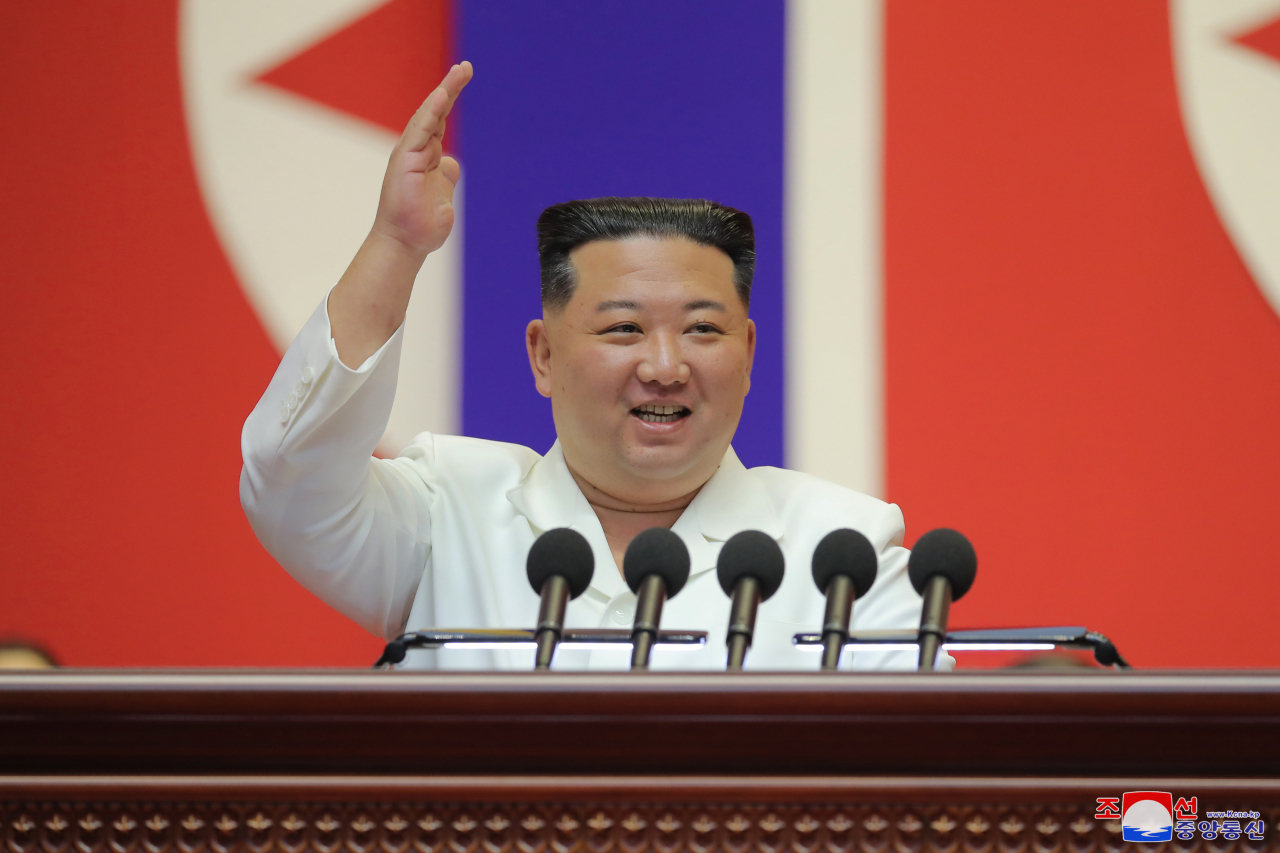 북한 김정은 국무위원장[연합]