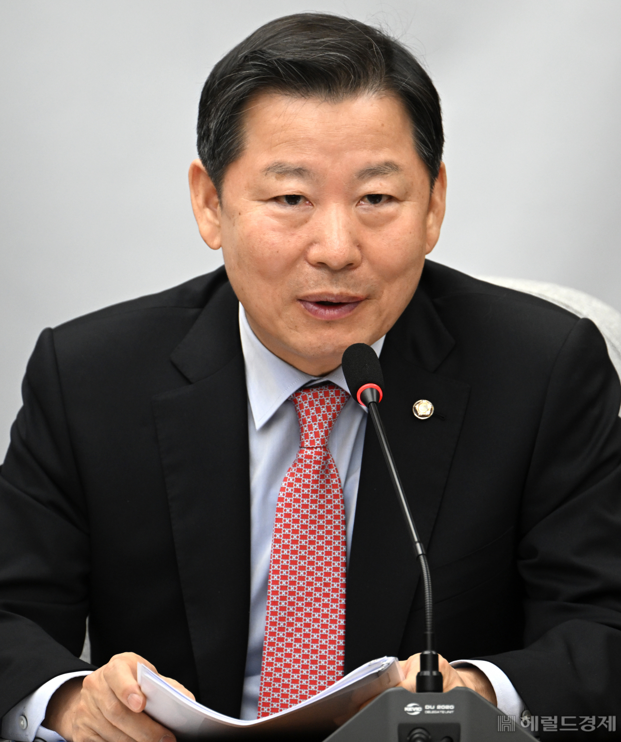 국민의힘 원내대책회의가 14일 서울 영등포구 여의도 국회에서 열려 이철규 국민의힘 사무총장이 발언하고 있다. 임세준 기자