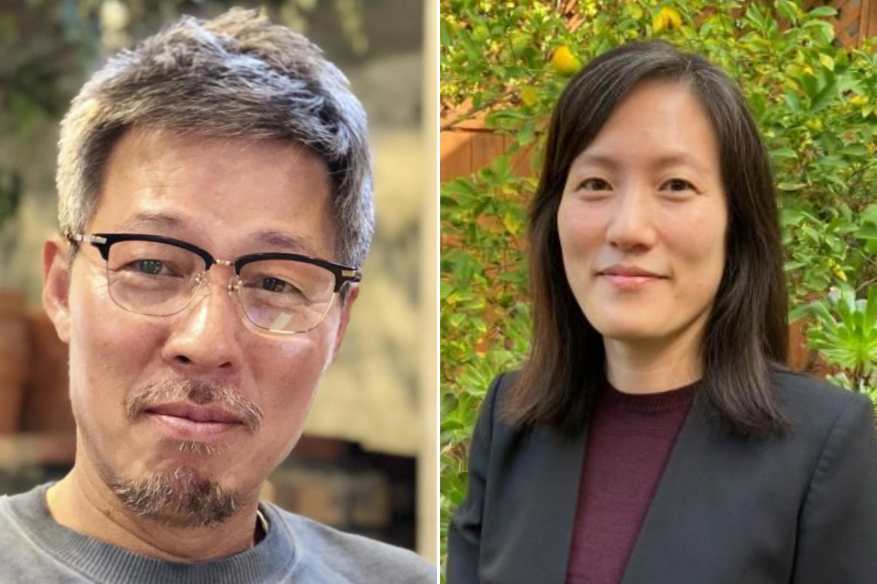 Cheon Myeong-kwan (left) and Chi-Young Kim (The Booker Prizes)