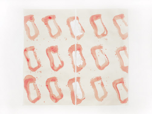 클로드 비알라, 020pp2023, acrylic on hanji paper, 145 x 154cm, 2023