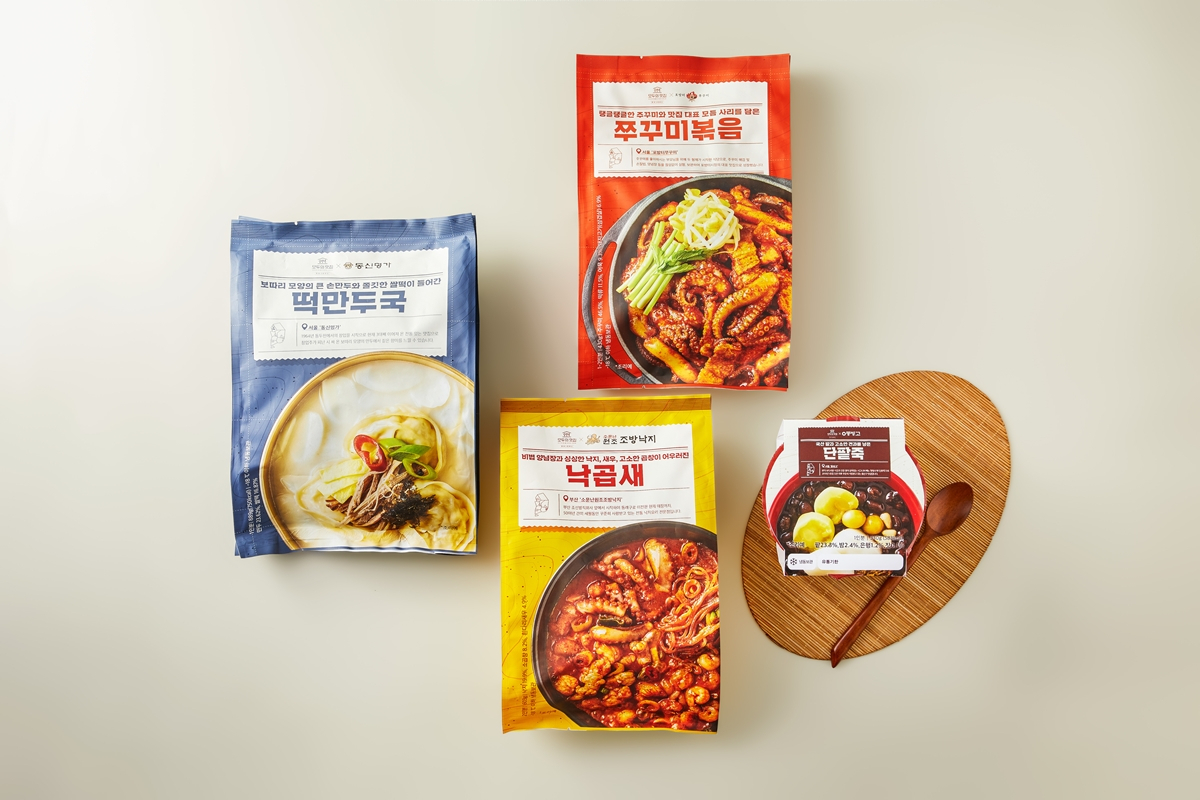 현대그린푸드가 와디즈와 함께 지역 맛집 음식을 레스토랑 간편식(RMR)으로 제작한 ‘모두의맛집’ 제품 이미지 [현대그린푸드 제공]