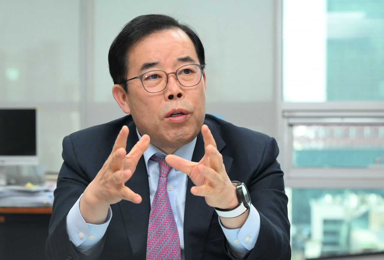 국회 과학기술정보방송통신위원회(과방위) 간사를 맡고 있는 박성중 국민의힘 의원이 13일 서울 여의도 국회의원회관에서 헤럴드경제와 인터뷰하고 있다. 임세준 기자.