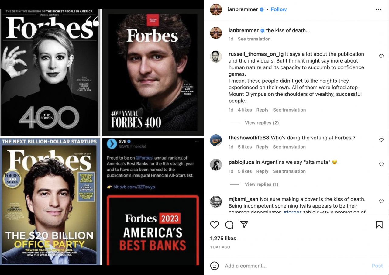 [인스타그램 @ianbremmer 갈무리]