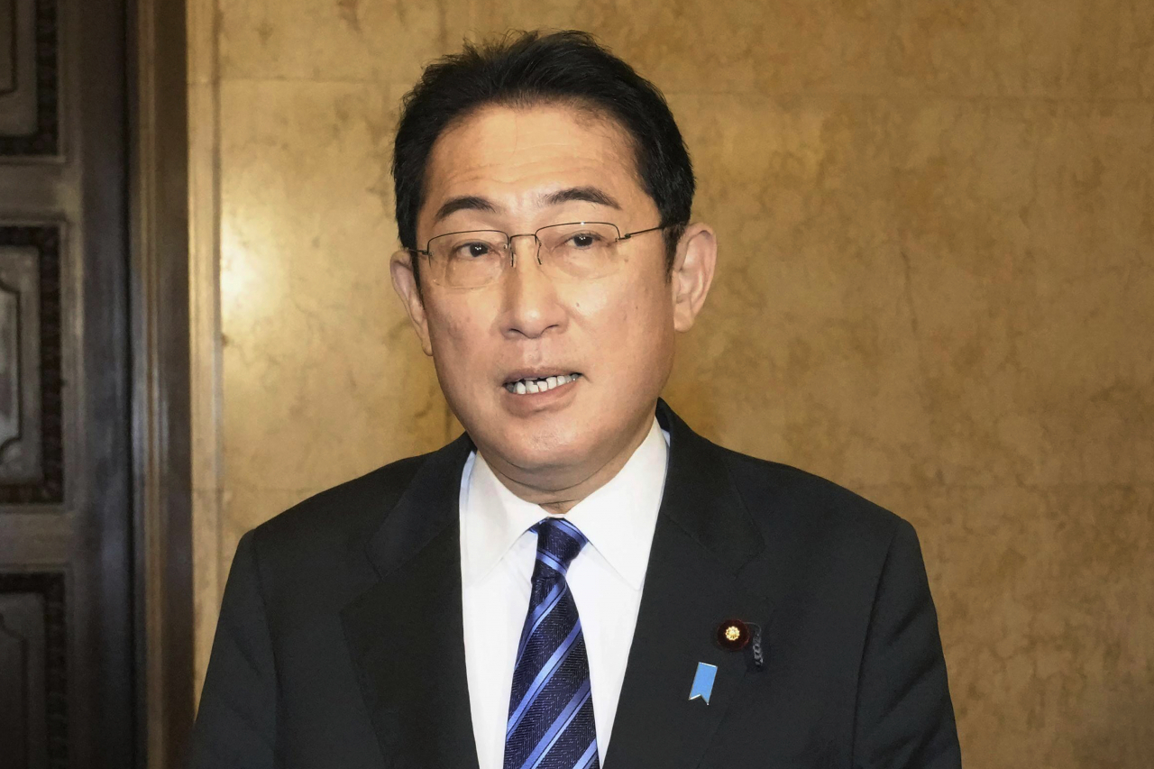 기시다 후미오 일본 총리가 지난 6일 도쿄 국회의사당에서 일제강점기 강제징용 피해자 배상 문제에 관한 한국 정부의 해결책 발표와 관련해 발언하고 있다. 연합뉴스