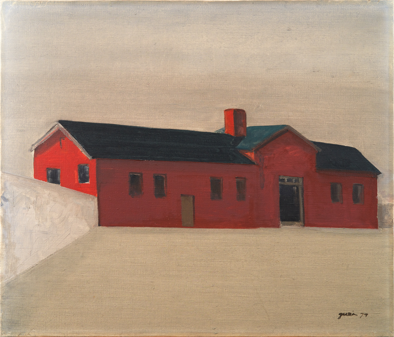 원계홍, 수색역, 1979년, 캔버스에 유채, 45.5&times;53.2cm, ⓒ원계홍기념사업회, 사진 박성훈 [성곡미술관 제공]