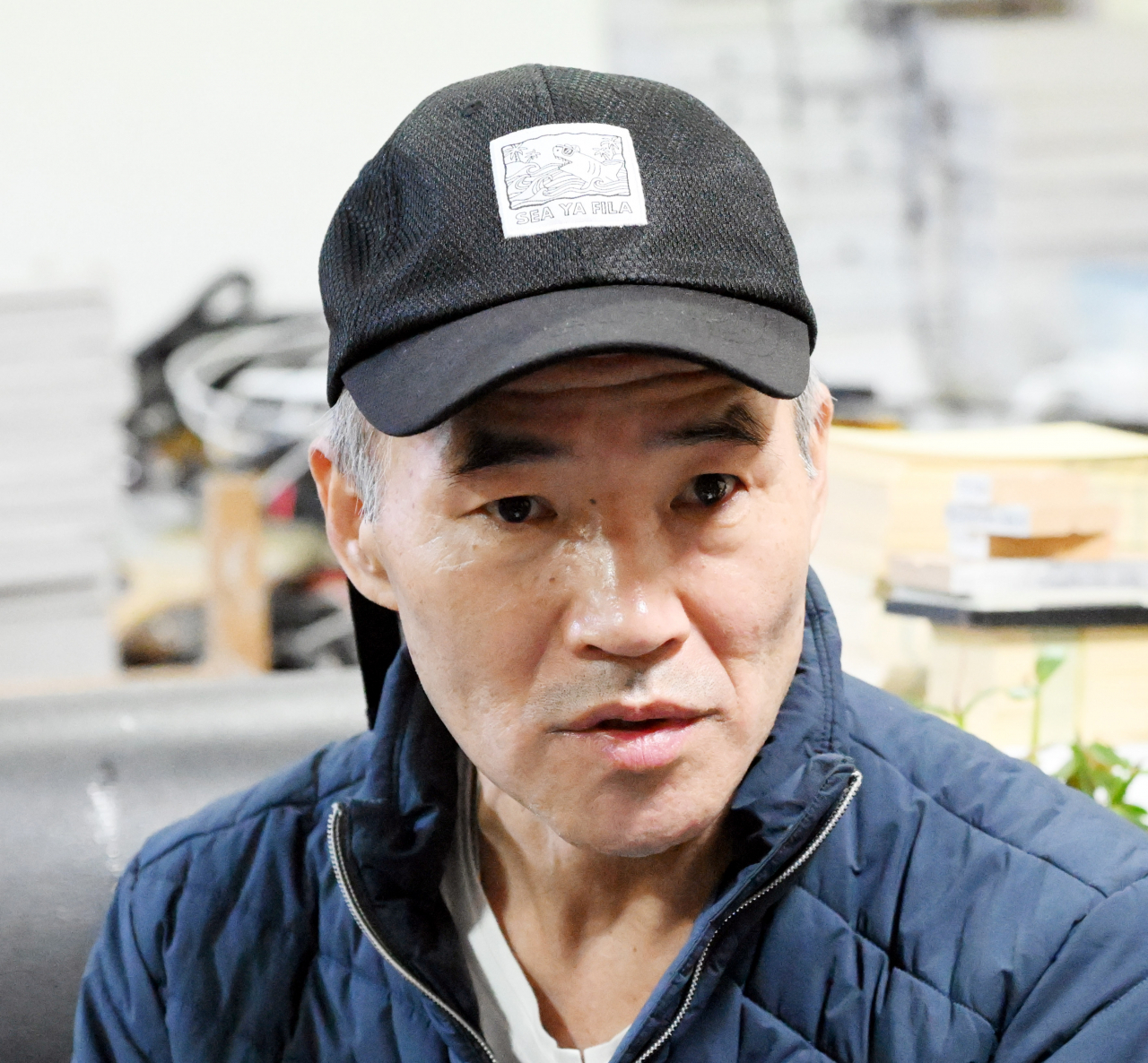 Lee Rae-jin, the older brother of the South Korean official killed by North Korean troops at see in September 2020, speaks to The Korea Herald during an interview. (The Korea Herald)