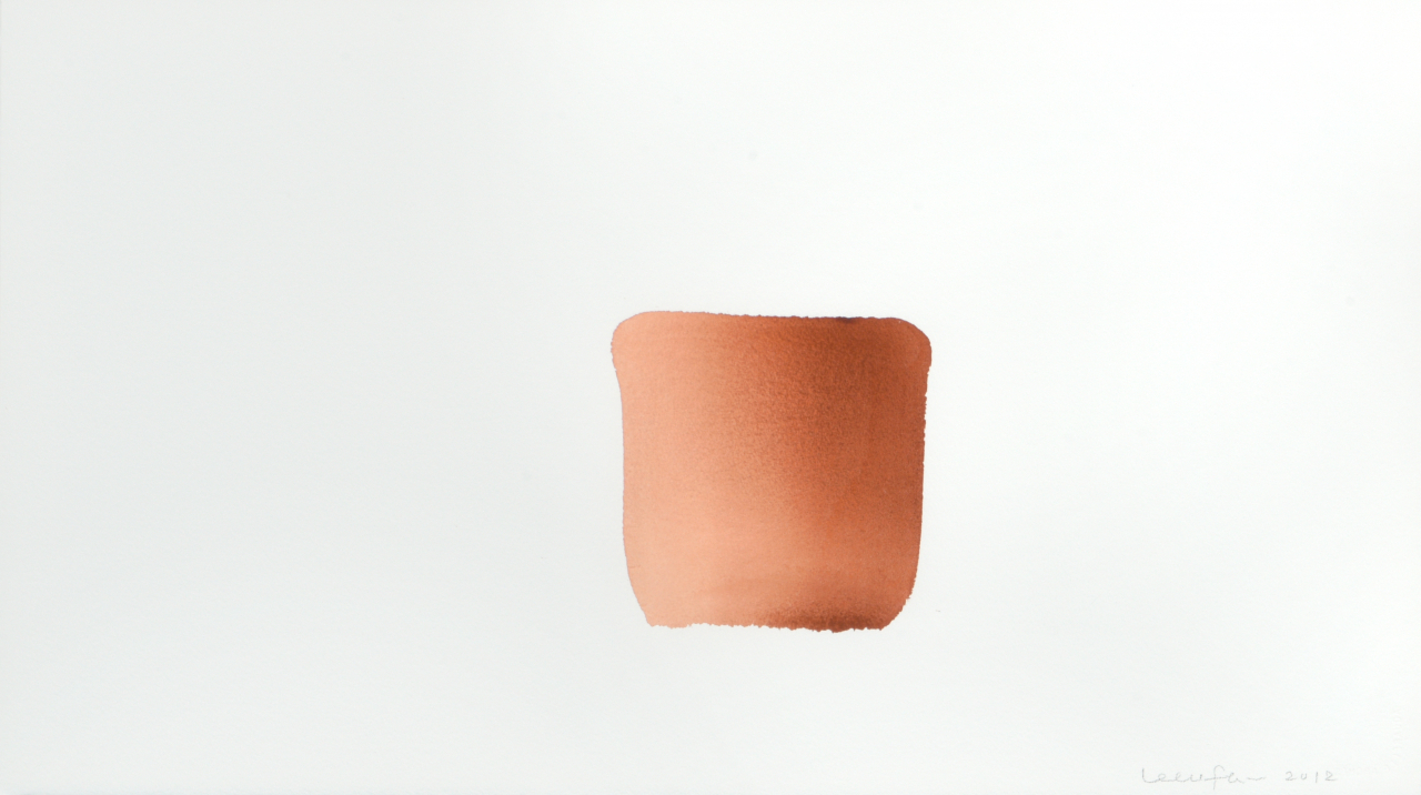 이우환, 무제(Untitled), 종이에 수채, 42&times;76cm, 2012 [헤럴드옥션 제공]