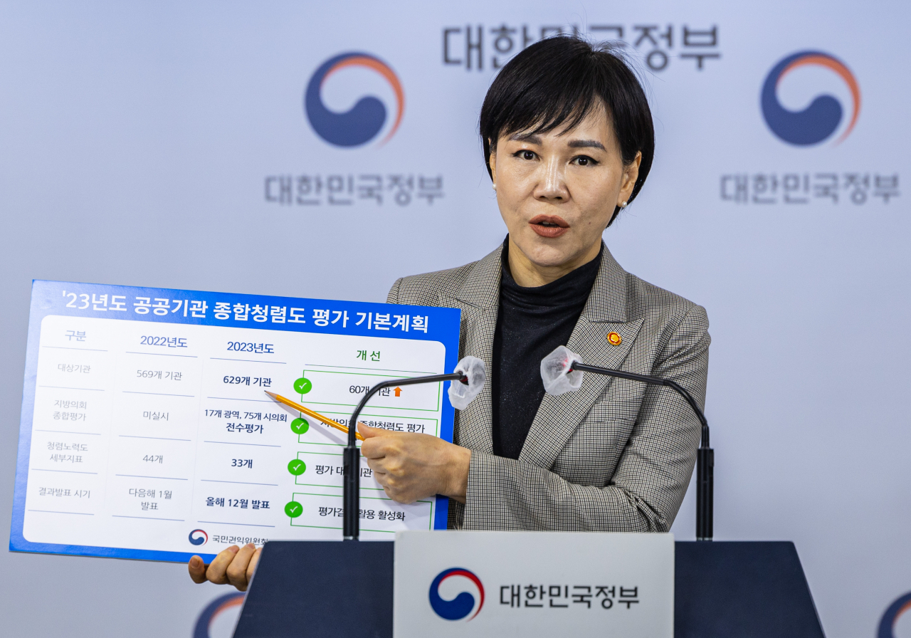 전현희 국민권익위원회 위원장. [연합]