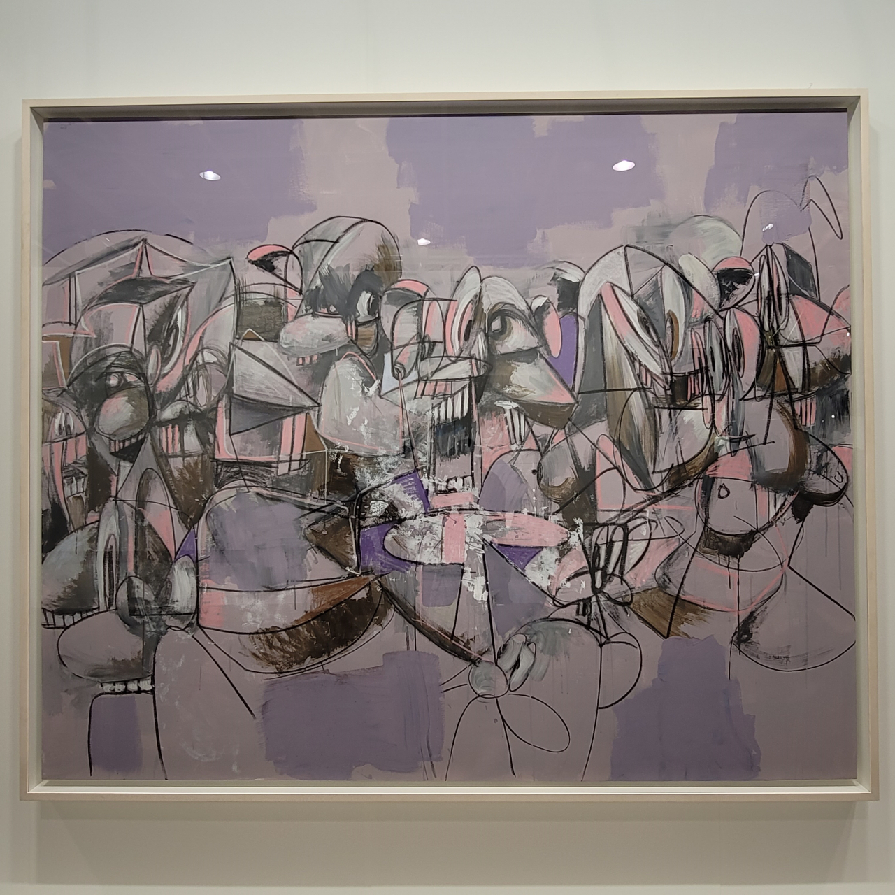 하우저앤워스 갤러리에서 선보인 조지 콘도 'Purple Compression'(2011). 475만달러(61억원)에 홍콩과 LA에 기반을 둔 개인 컬렉터에 팔렸다. [헤럴드 DB]