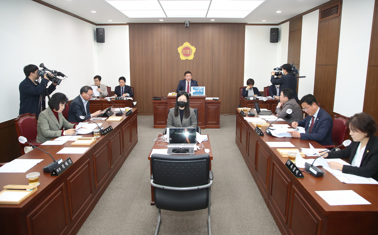 대구시의회 운영위워회 회의 모습.[대구시의회 제공]