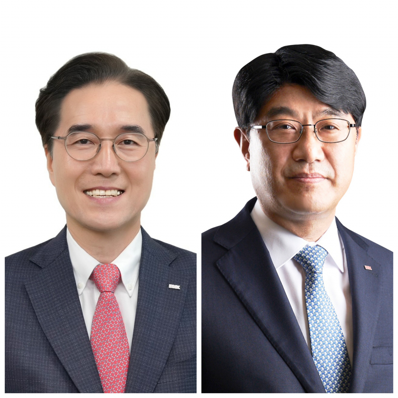 예경탁 경남은행 대표이사(왼쪽), 방성빈 부산은행 대표이사(오른쪽).[BNK금융그룹 제공]