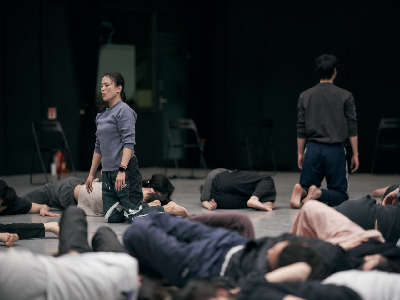 Dancers practice "Caveae" during a rehearsal. (NCDCK)