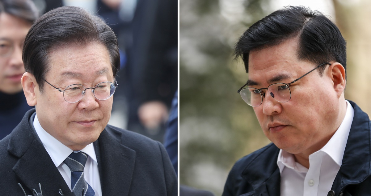 이재명 더불어민주당 대표(왼쪽)와 유동규 전 성남도시개발공사 기획본부장 [연합]