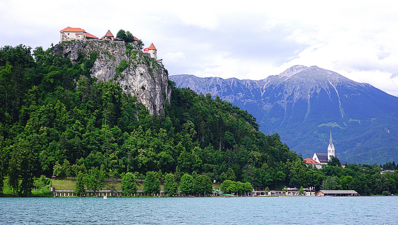 슬로베니아 블레드섬과 알프스