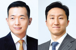 김동관(왼쪽) 한화 부회장, 정기선 HD현대 사장